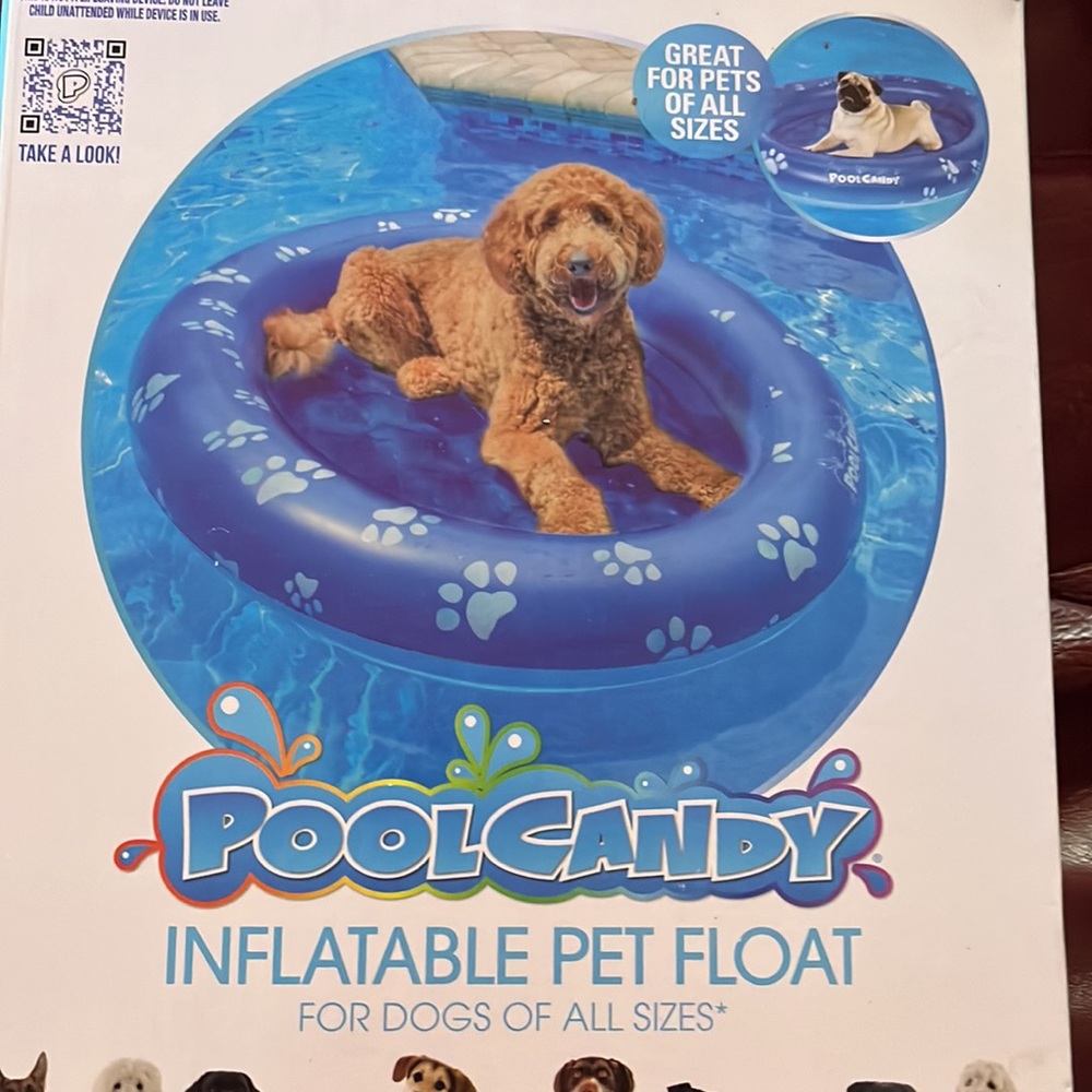 Pool Candy Inflatable Pet Float. NIB!! - Picture 3 of 3